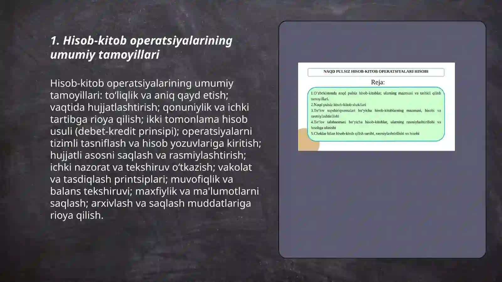 Hisob -kitob operatsiyalari 3