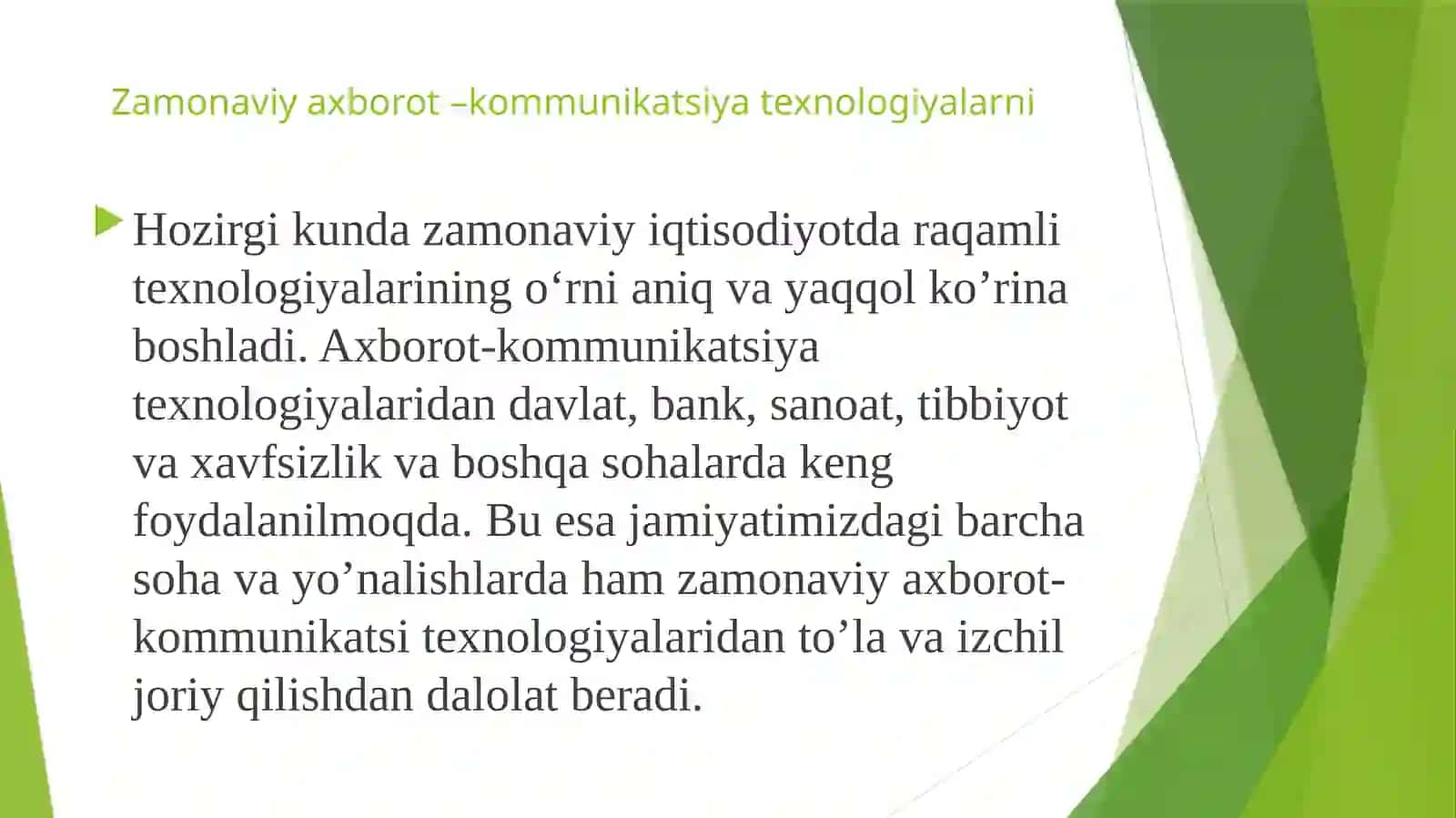 Zamonaviy axborot va kommunikatsiya texnologiyalari 3