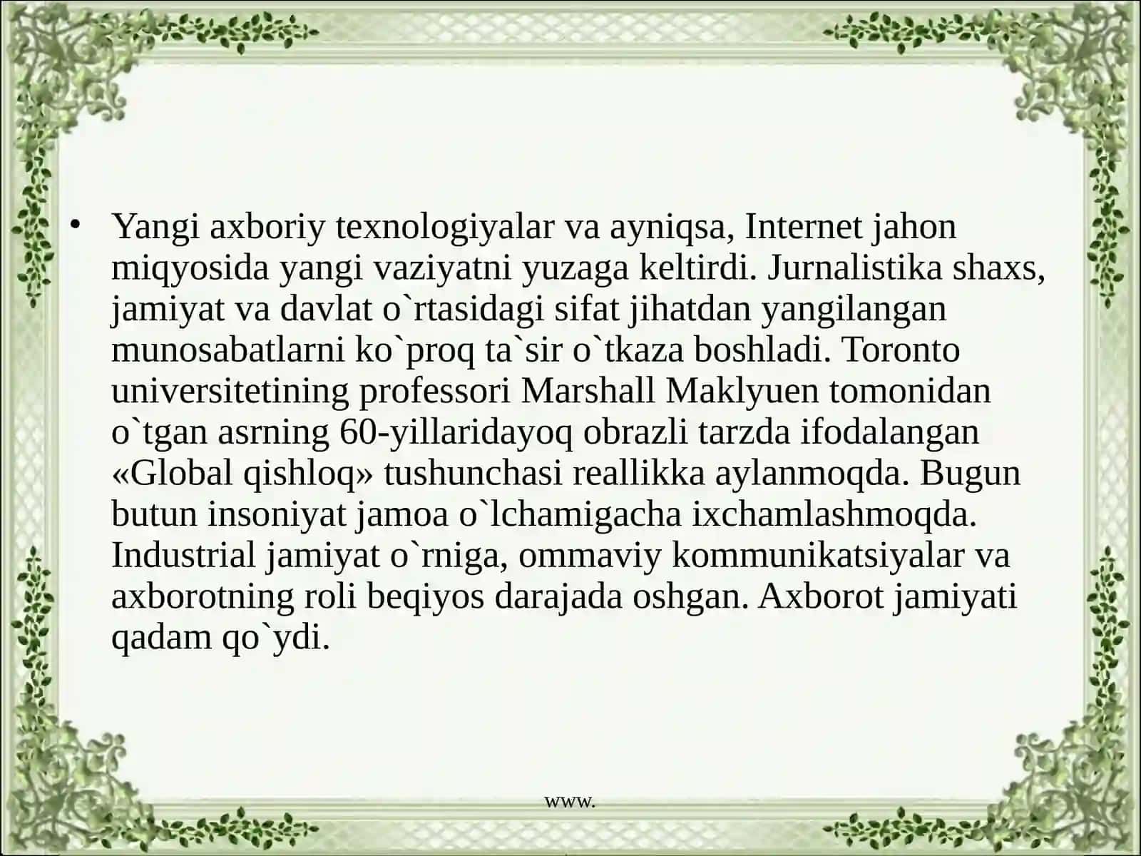 O’zbekistonda ommaviy axborot vositalari 3
