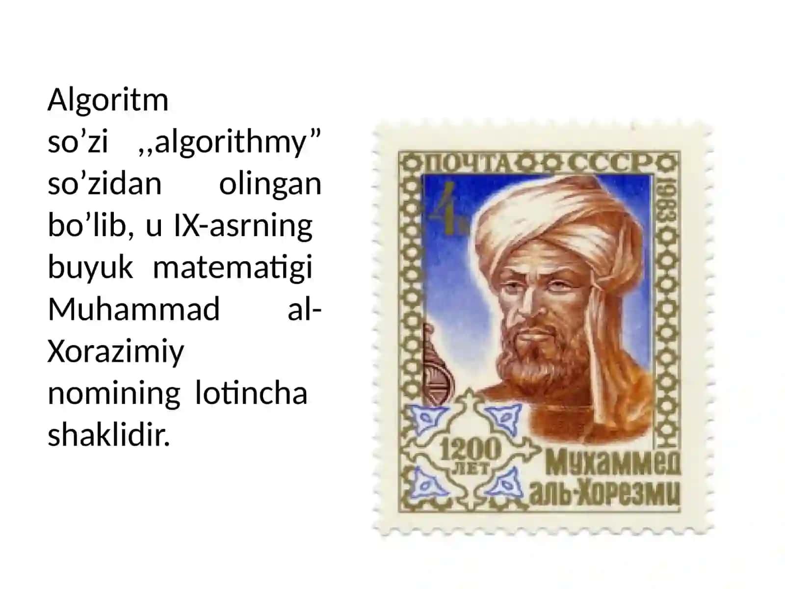 Algoritmlar va ularning xossalari 3