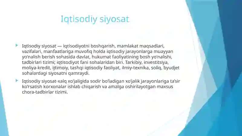 Iqtisodiysiyosat 3