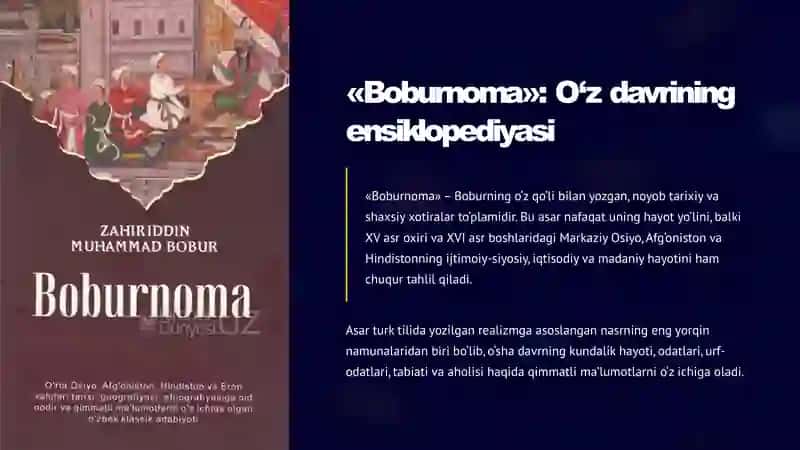 Boburning «Muxtasar» asarini o‘qib o‘rganish 3