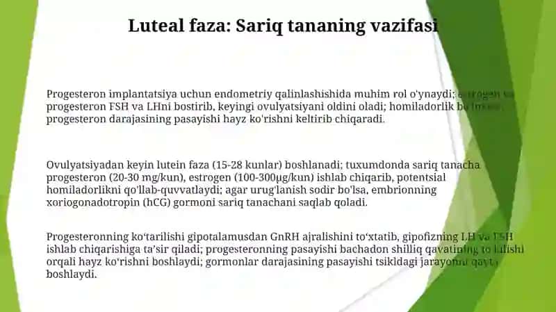 Jinsiy siklning gormonal boshqariluvi mehanizmi 3