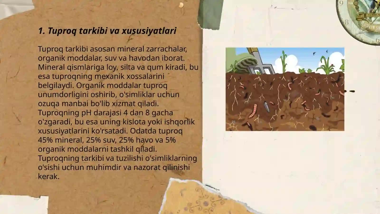 Tuproq.Tuproqdan na’muna olish 3