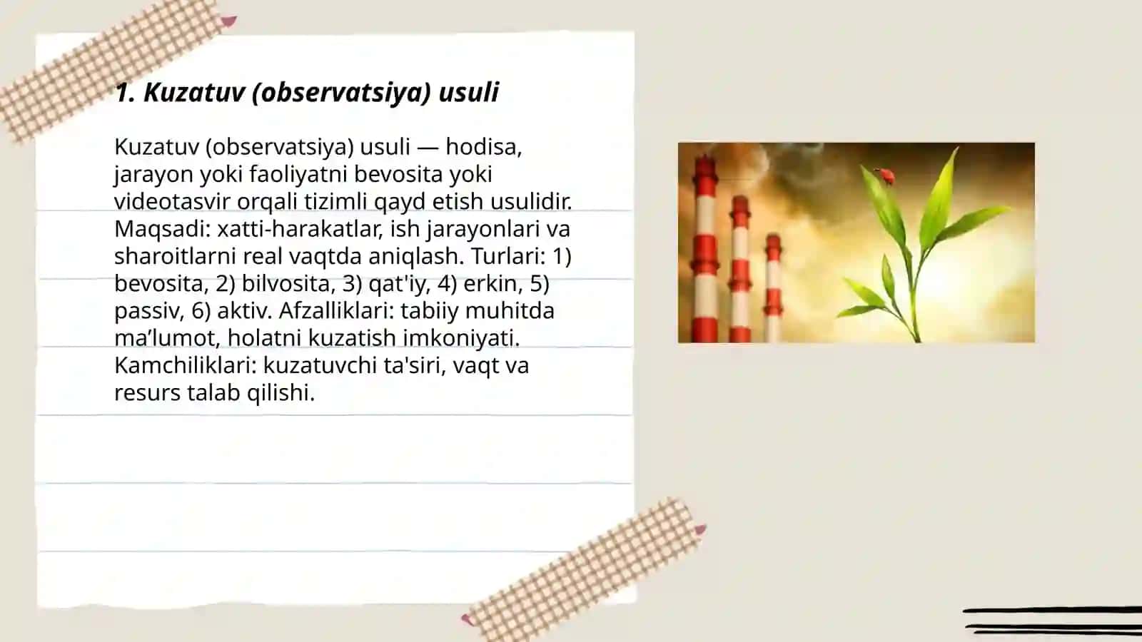Nazorat qilishning usul va uslublari 3