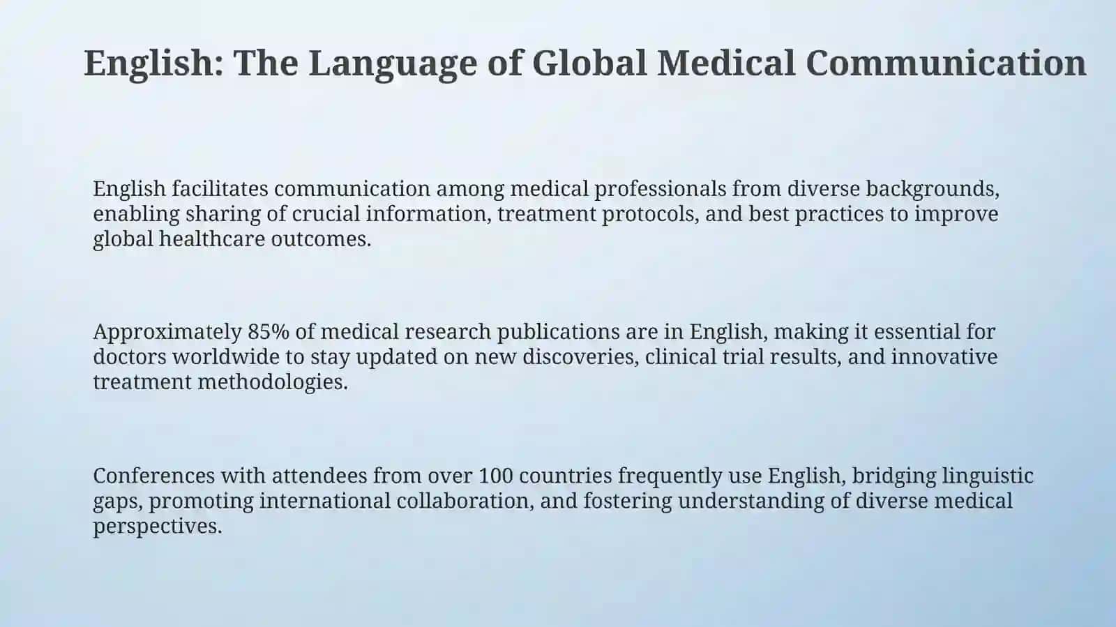 Importance of English in Medicine 3