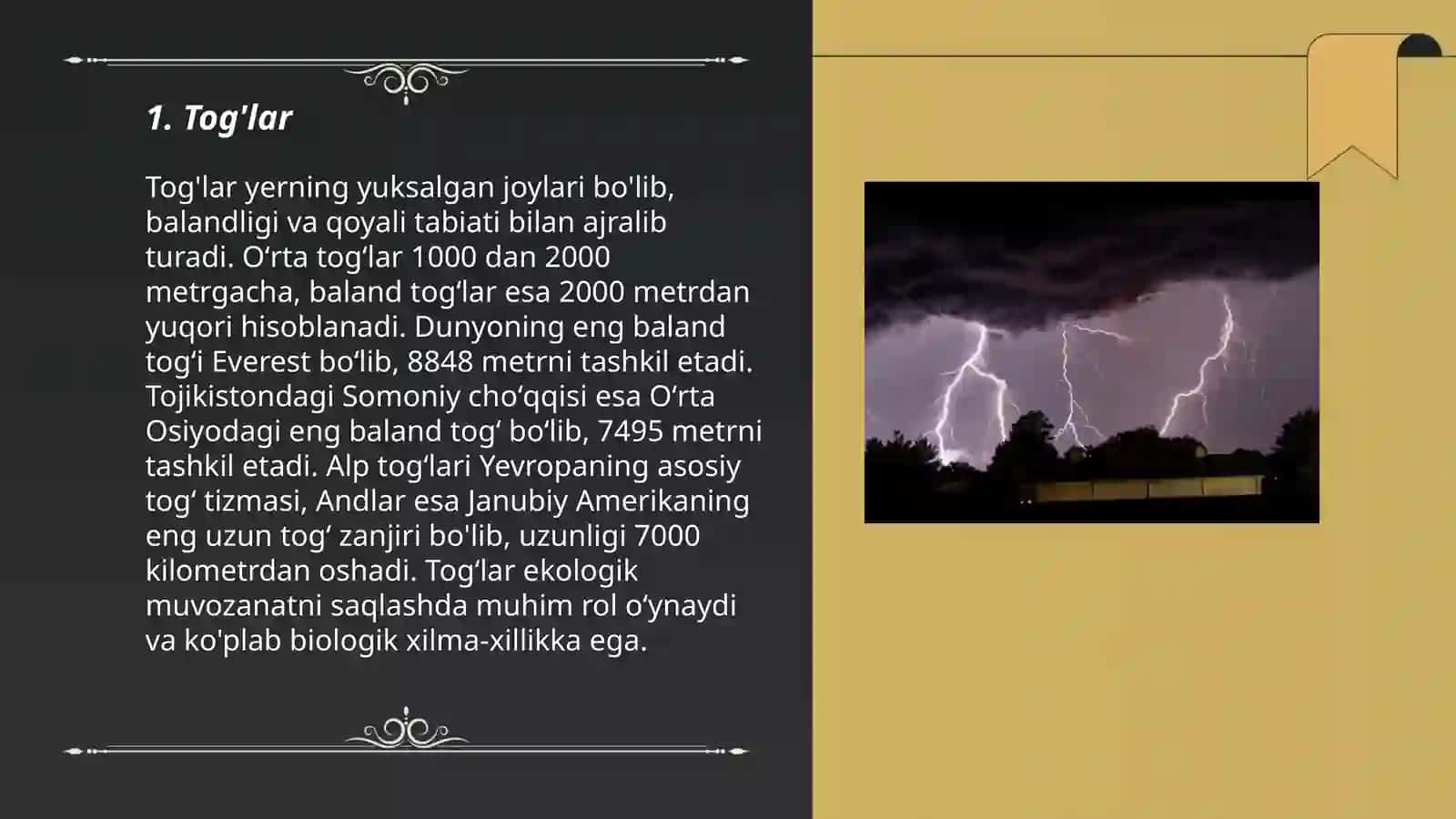 Tabiat hodisalari 3