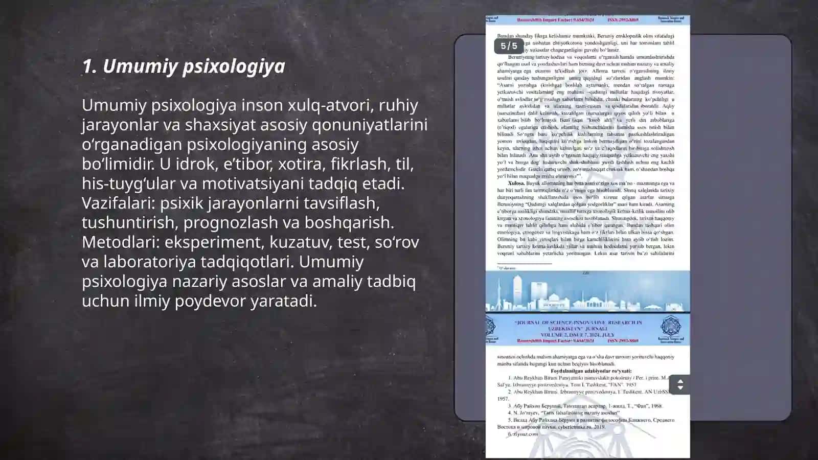 Psixologiya tarmoqlari 3