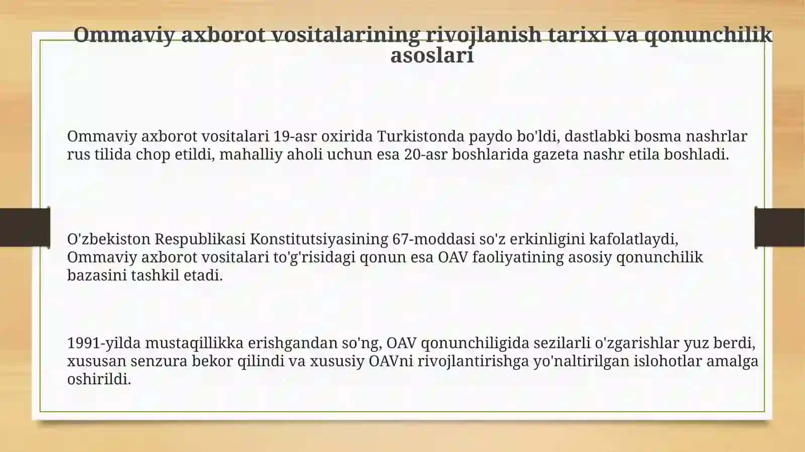 Ommaviy axborot vositalari 3