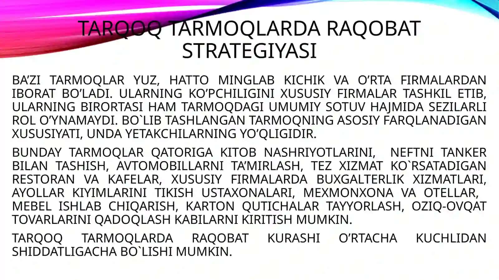 RAQOBAT STRATEGIYASI 3