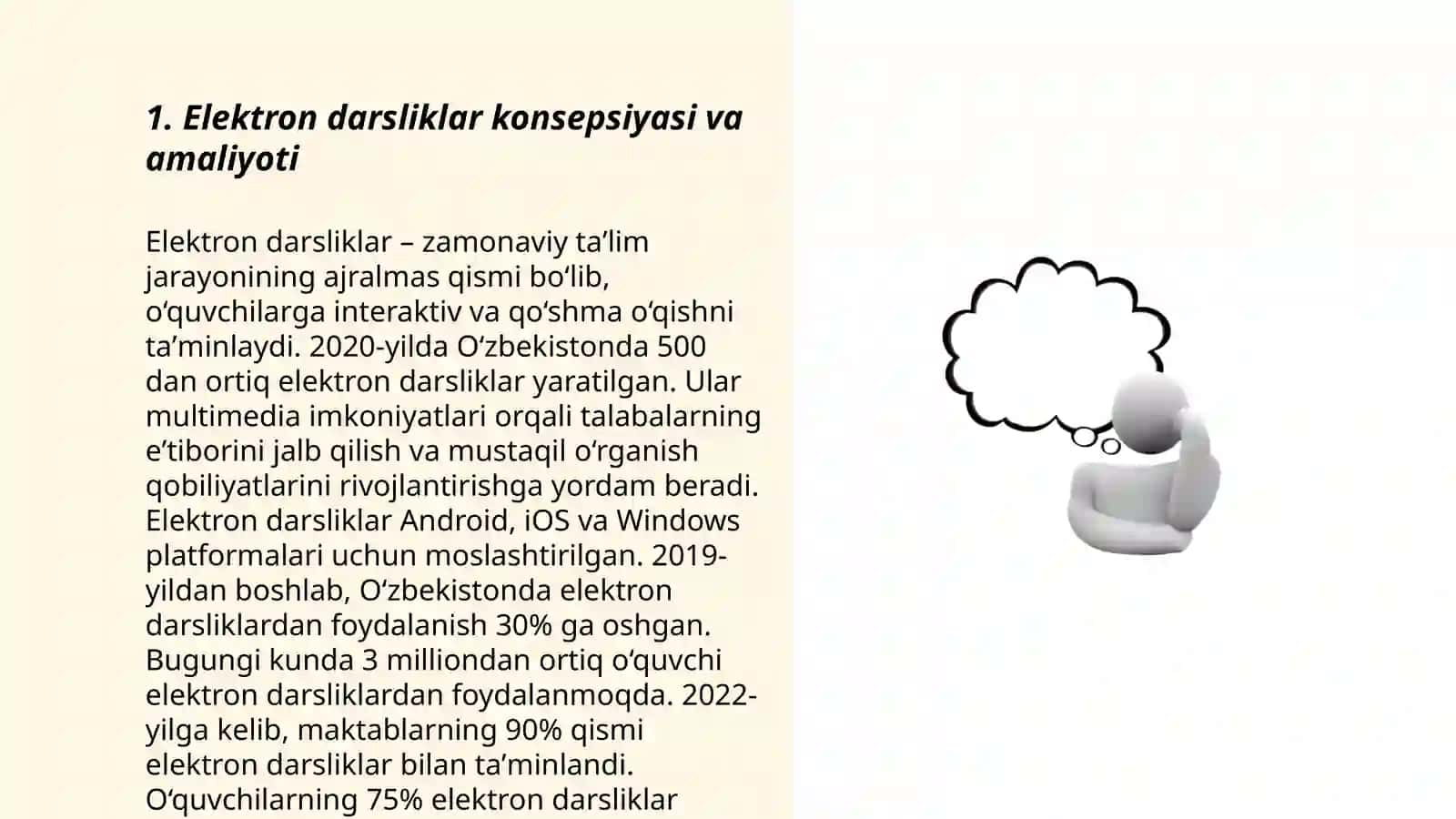 Elektron darslilkar yaratish masalalari 3