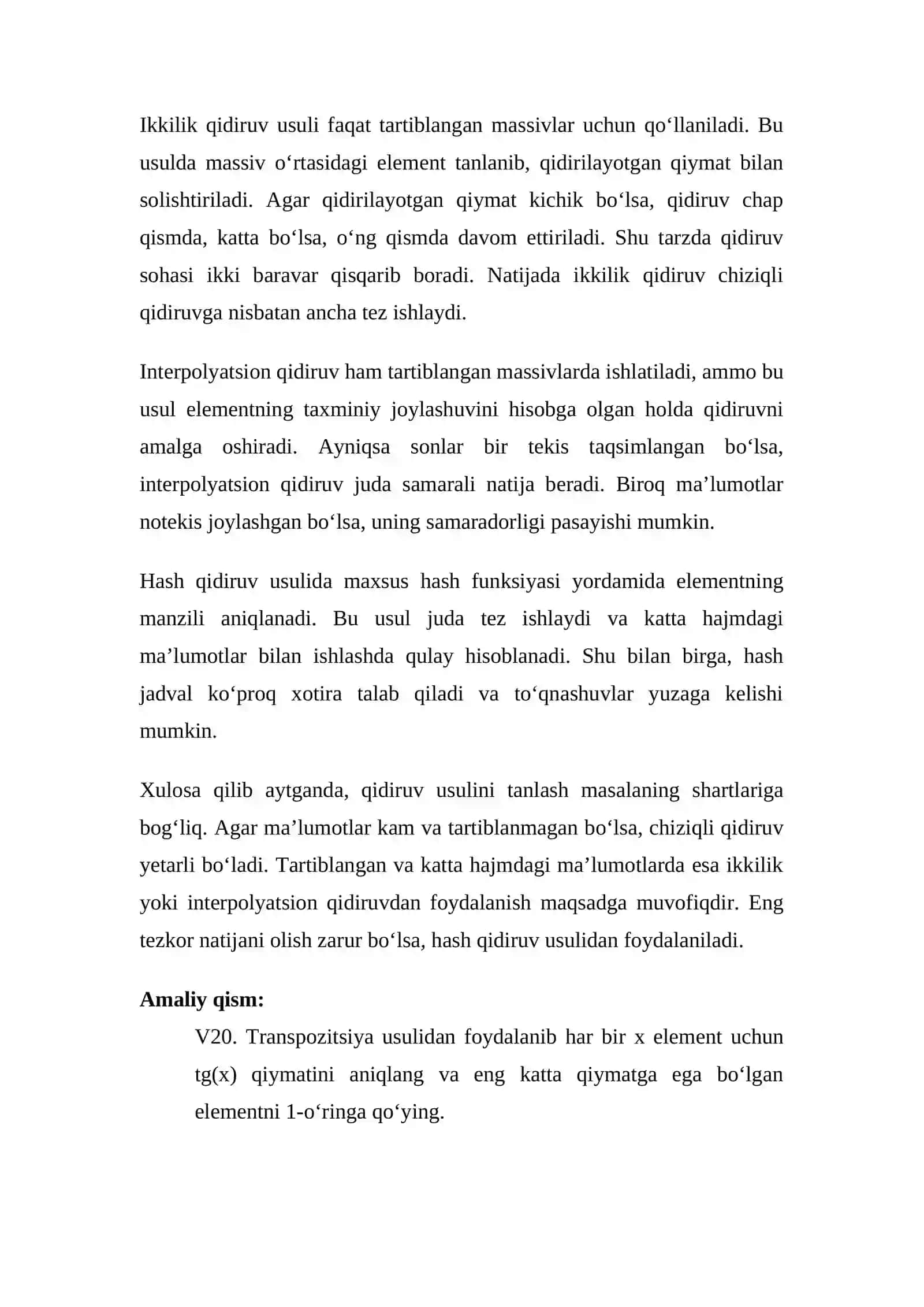 Qidiruv usullarini tadqiq qilish 3