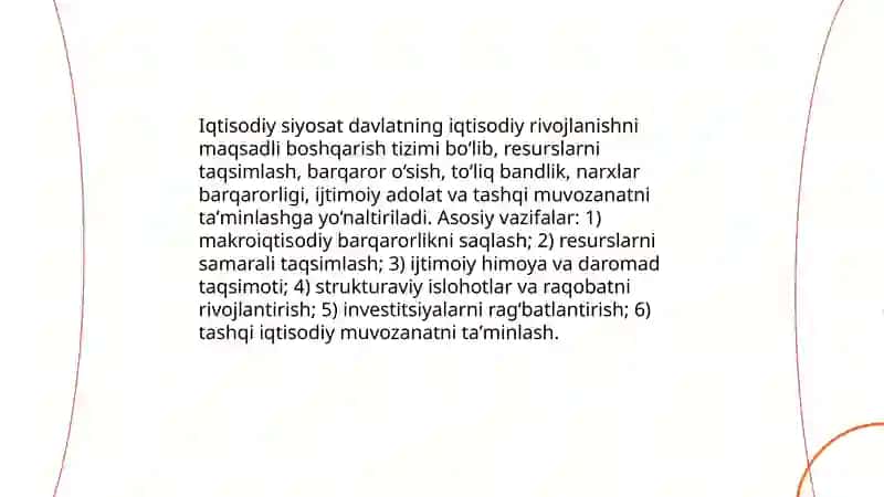 Iqtisodiy siyosatga kirish 3