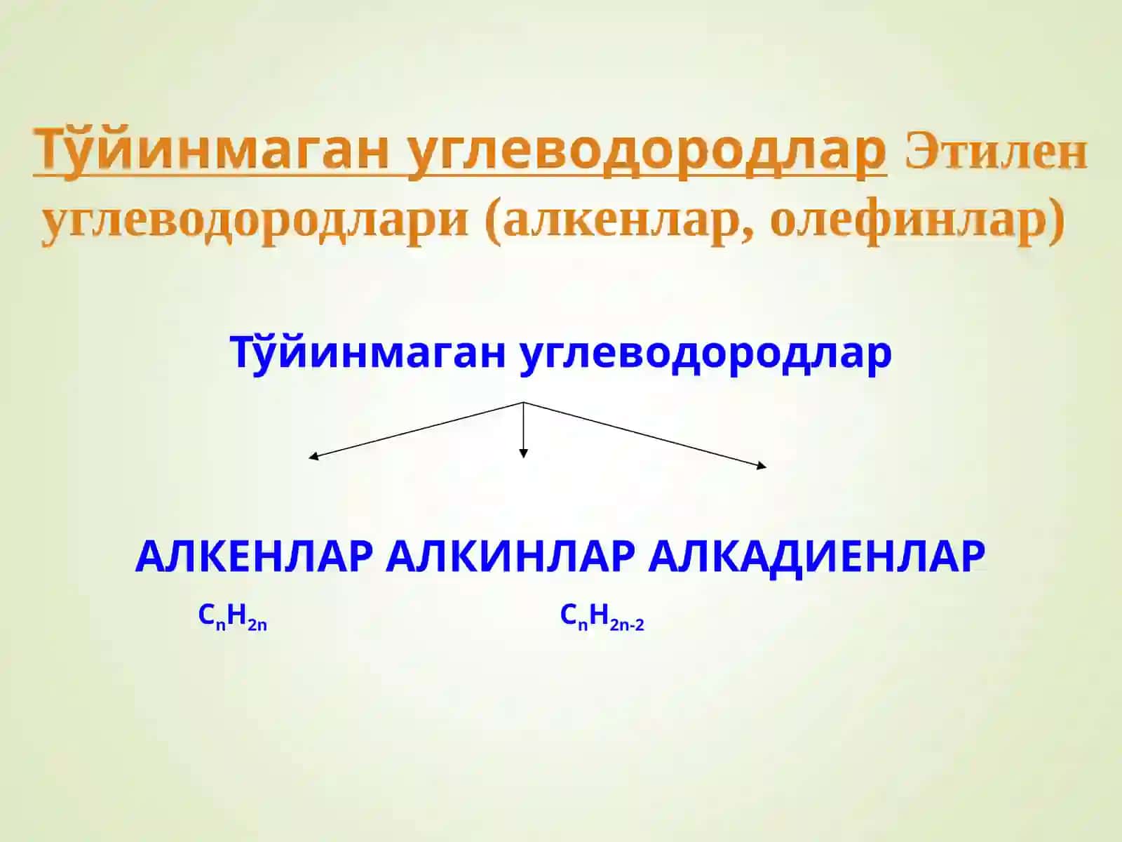 Органик кимё. Алкенлар 3