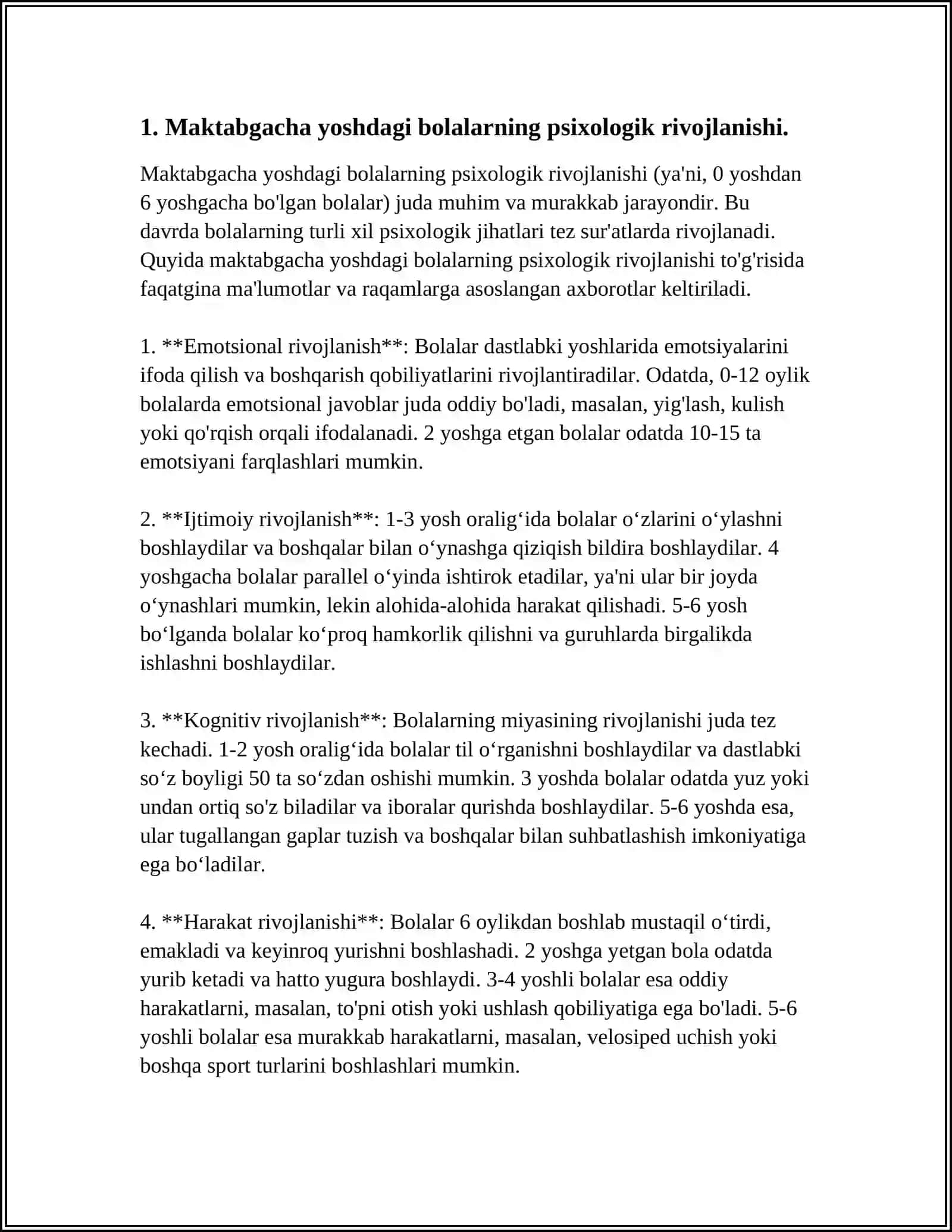 MAKTABGACHA YOSHDAGI BOLALARNING PSIXIKASI 3