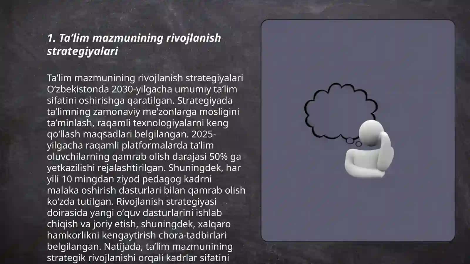 Taʼlim mazmunining rivojlanish strategiyalari 3