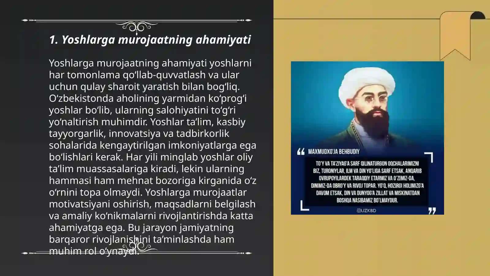 Yoshlarga murojaat va Muhtaram yoshlarga murojaat 3
