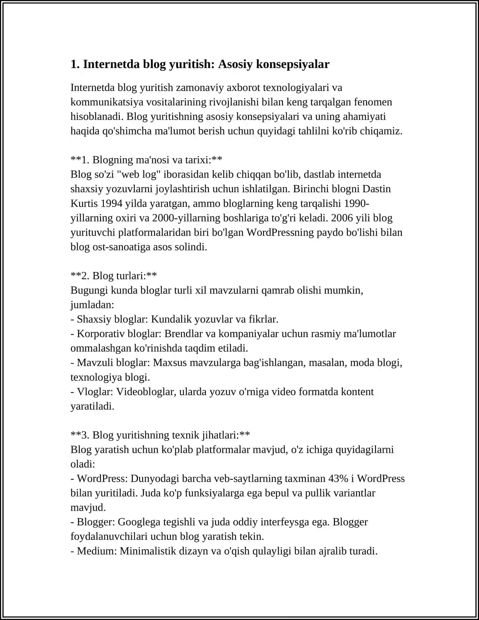 INTERNET VA MEDIA BLOGNING AXBOROT TARQATISHNING YANGI FORMALARI 3