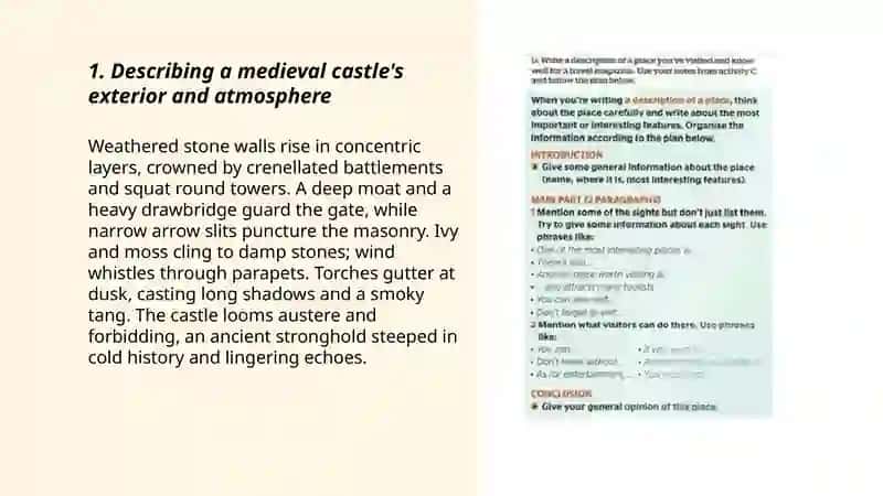 Example of Description of Places and Buildings 3