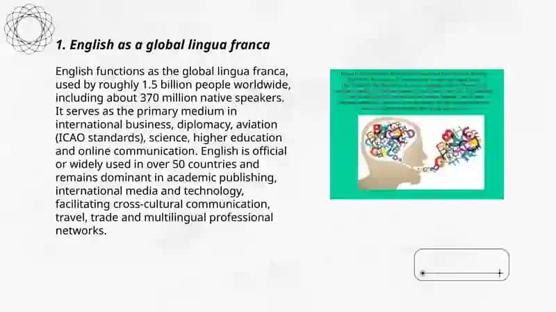 English is the language of communication 3