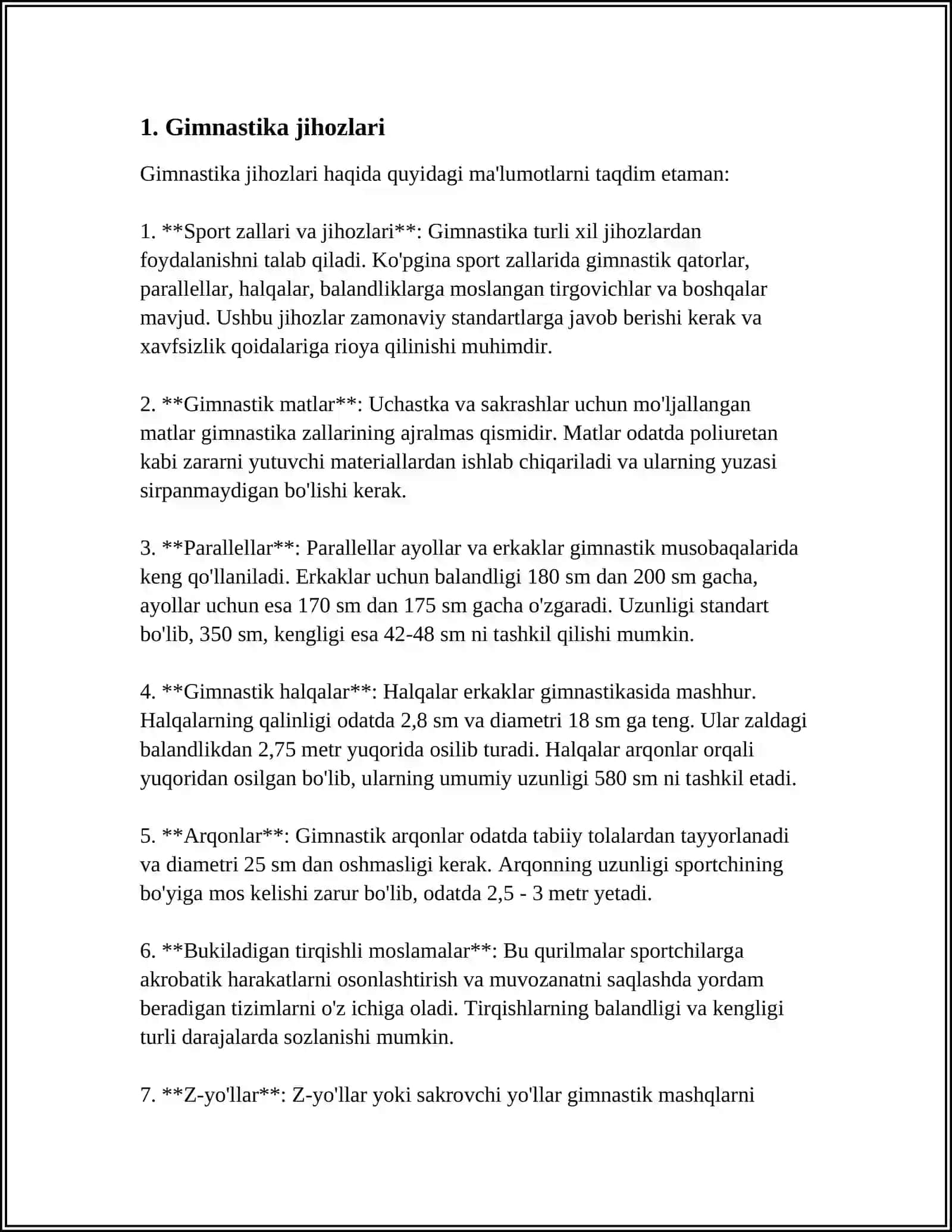 Gimnastika jihozlari 3