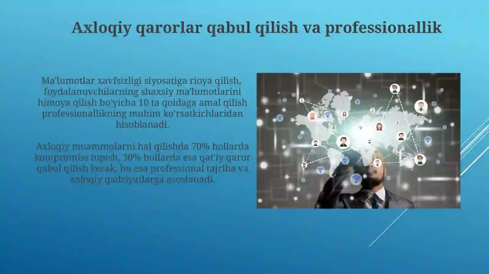 Axloqiy qoidalar va professionallik 3
