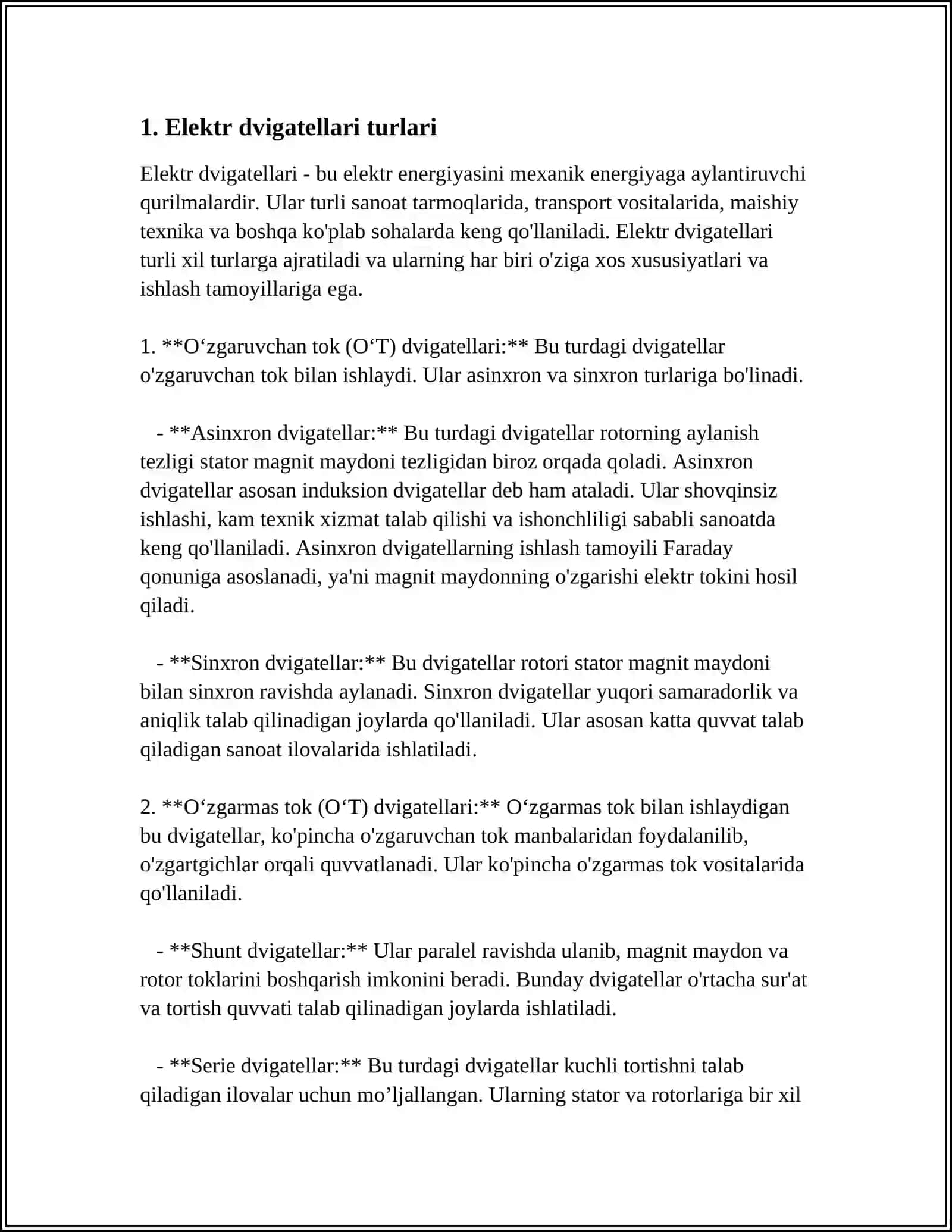 Elektr dvigatellari turlari 3