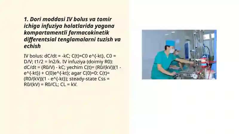 Differentsial tenglamalarni tuzish va echish 3