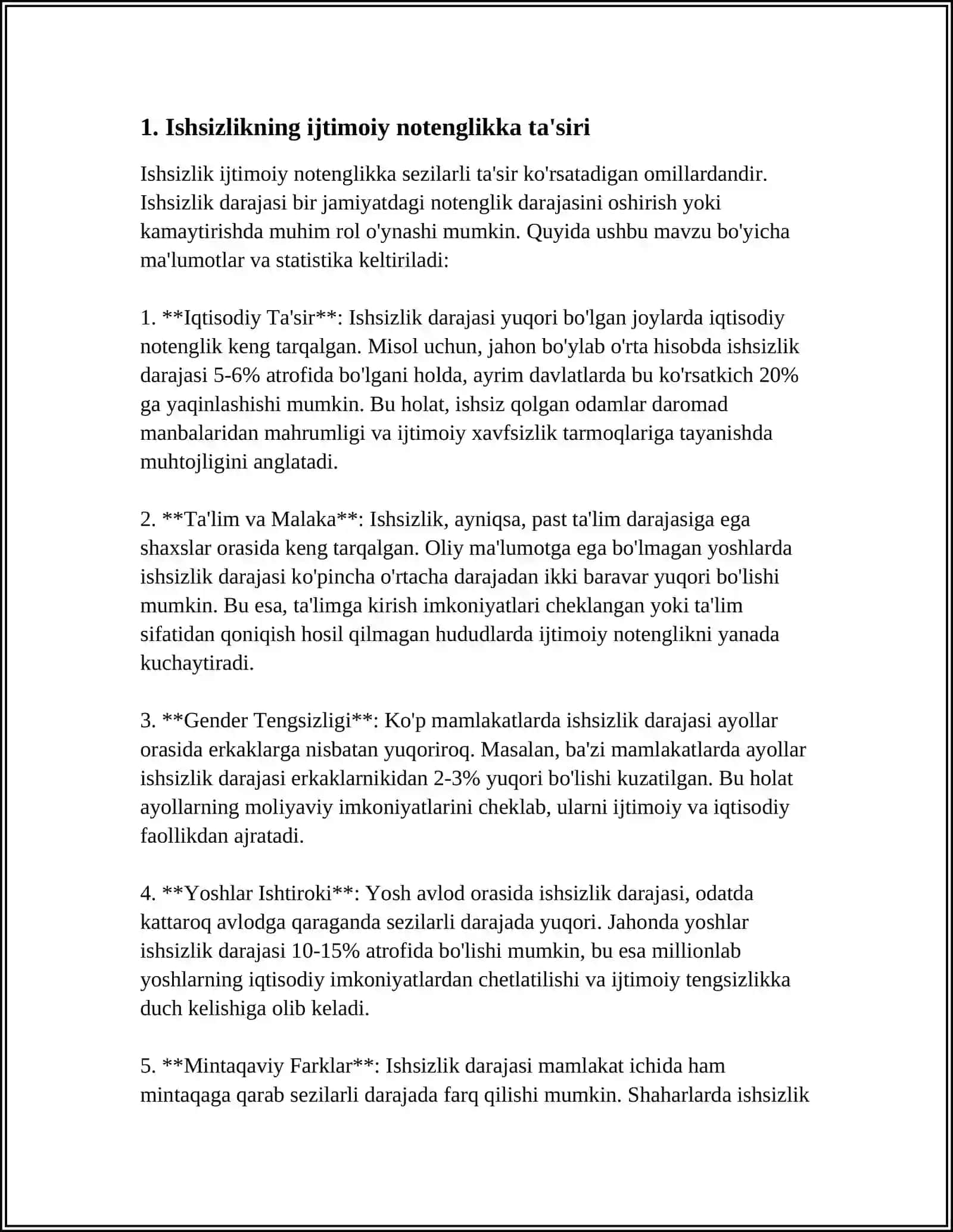 ISHTIMOIY NOTENGLIK MUAMMOLARI VA YECHIMI 3