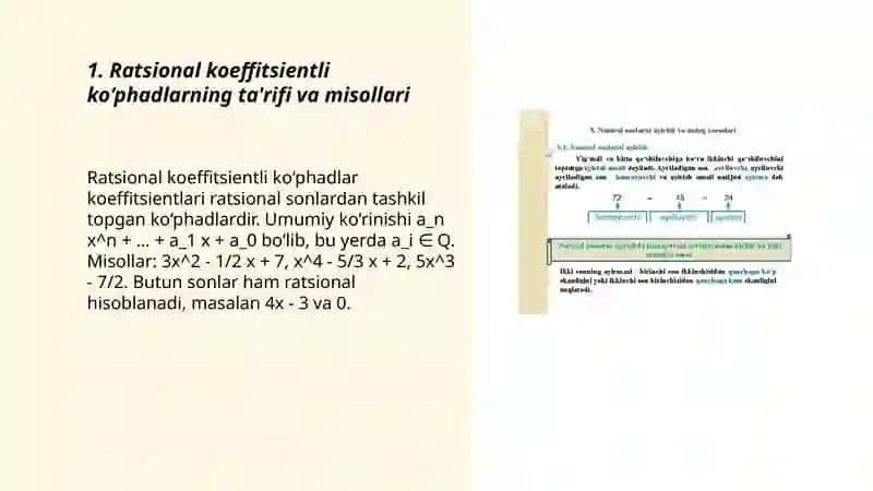 Ratsional koyeffitsiеntli koʻphadlar 3