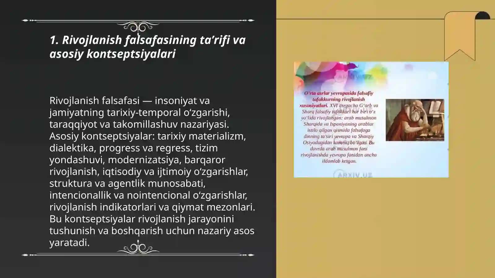 Rivojlanish falsafasi 3