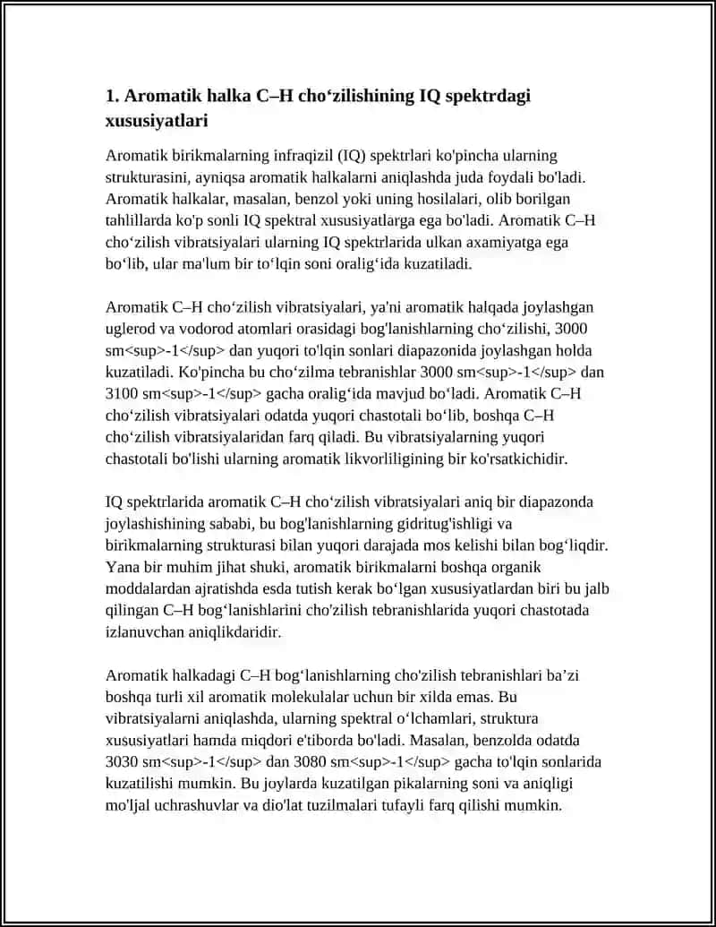 ARAMATIK BIRIKMALARNING IQ SPEKTRLARI 3