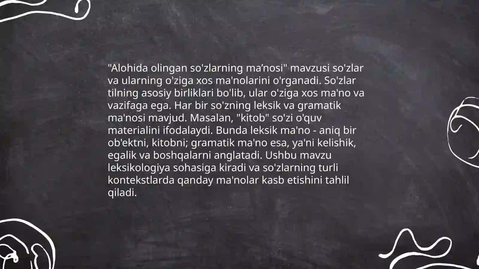 Alohida olingan so'zlar 3