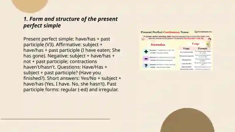 Present perfect simple va present perfect continious 3