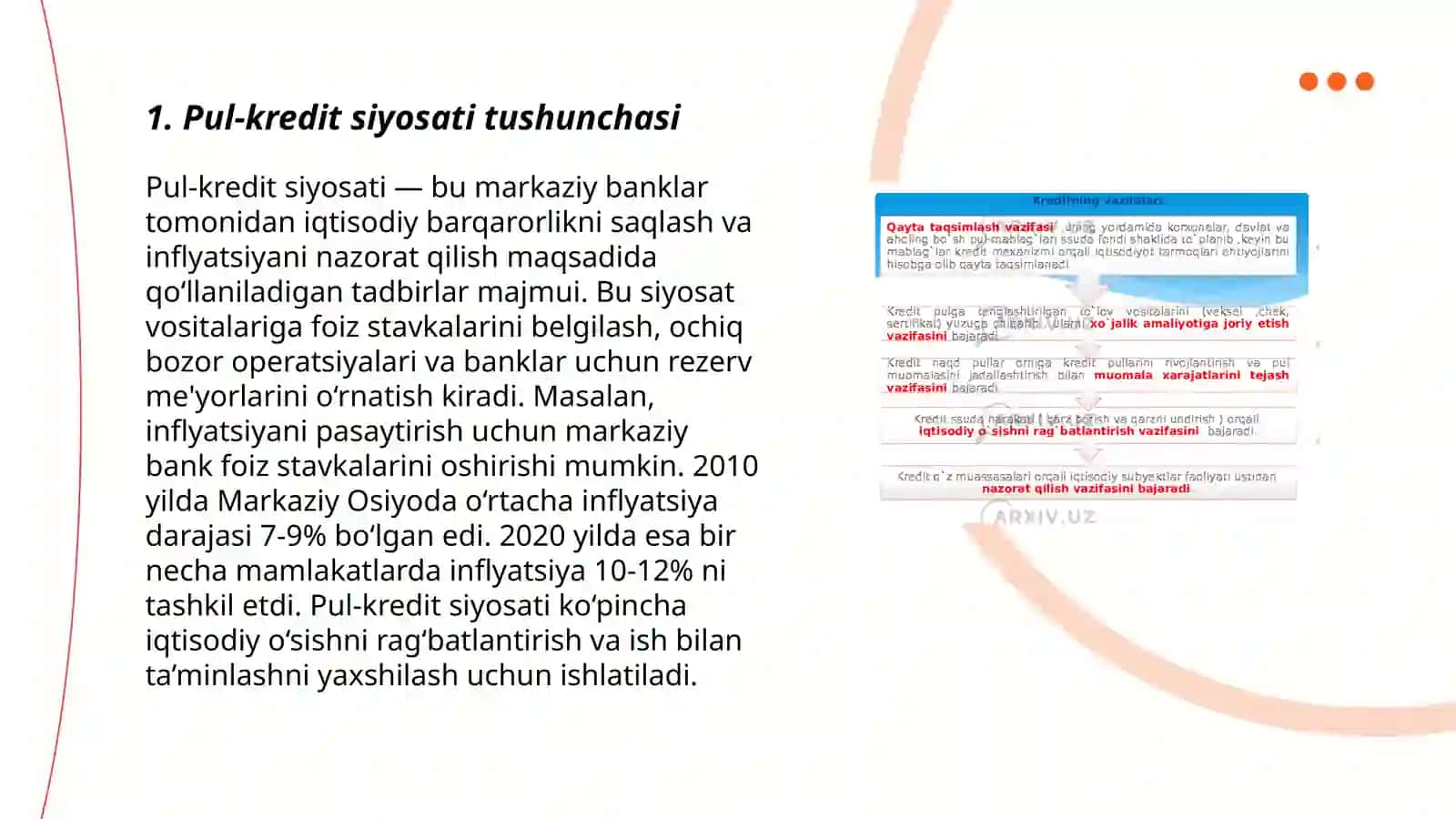 Pul-Kredit Siyosati 3