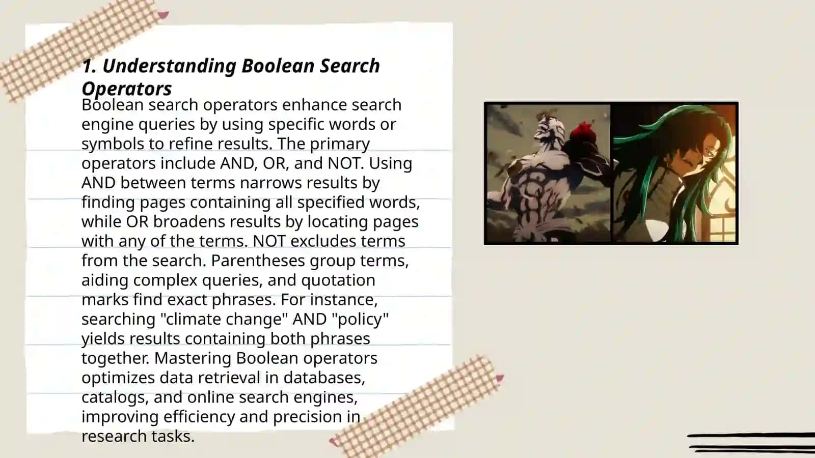Plan for Understanding Boolean Search Operators 3