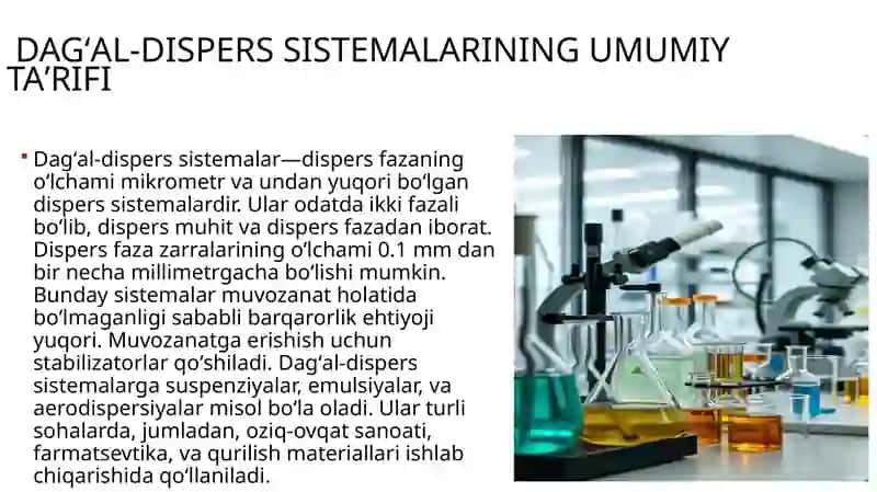 Dagʻal-dispers sistemalar 3
