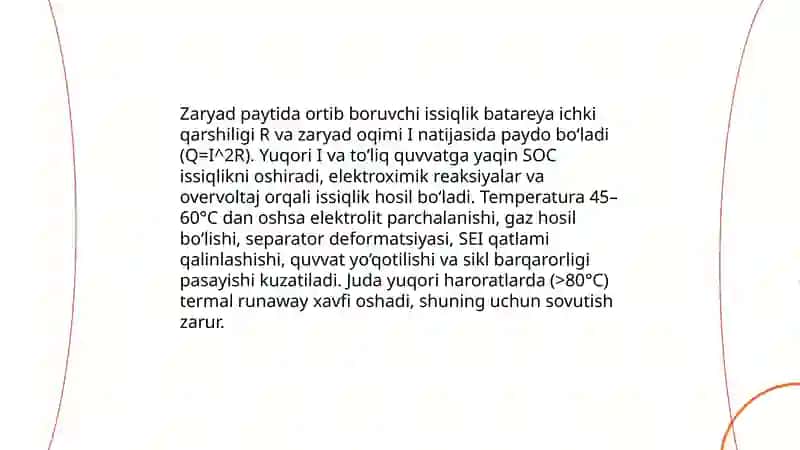 Akkumulyator batareyasini sovutish sabablari 3