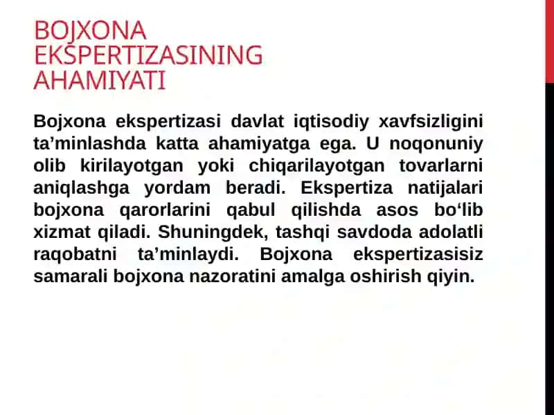 Bojxona Ekspertizasi Tushunchasi 3