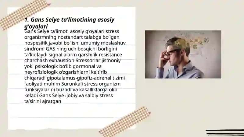 Gans Selye stress va distress haqidagi ta’limoti 3
