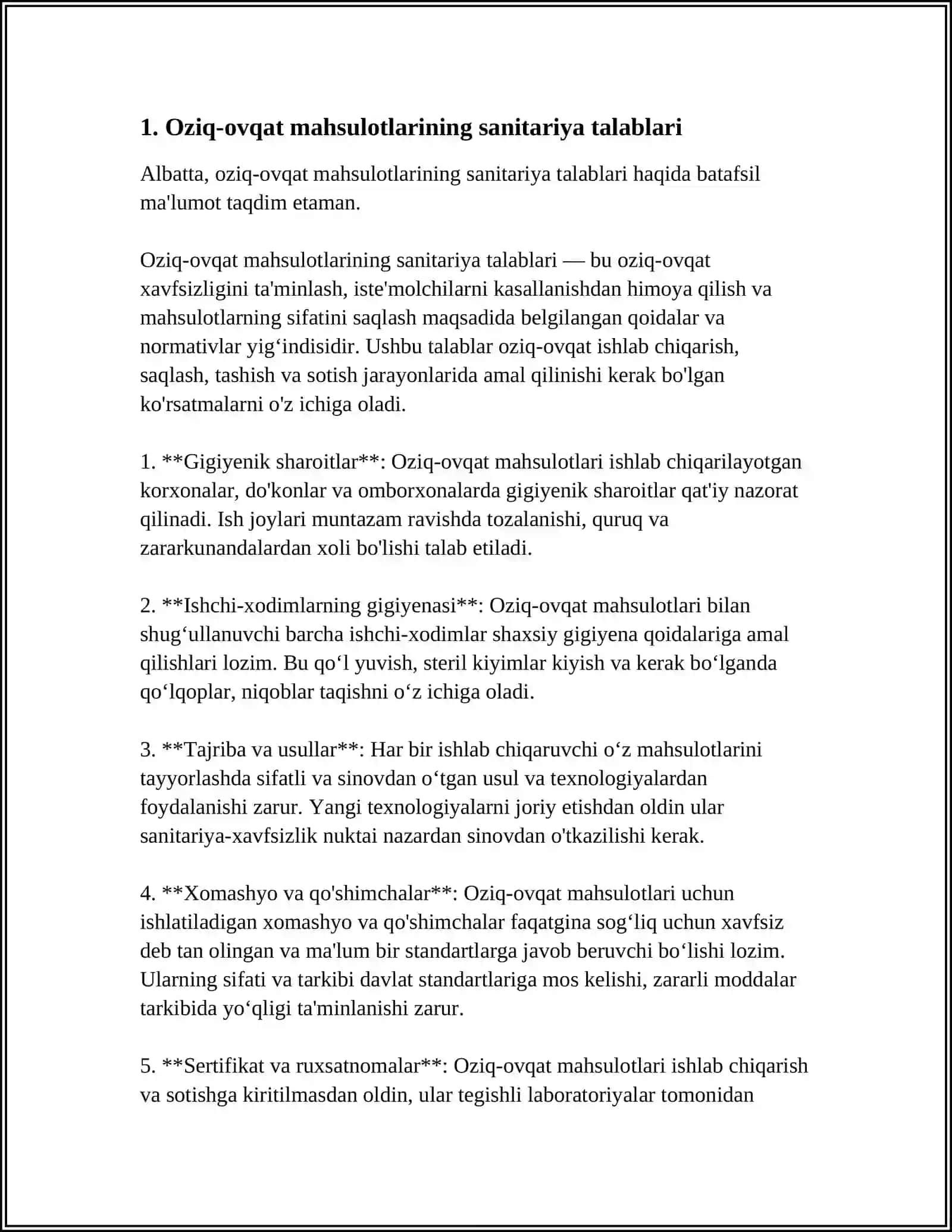 OZIQ-OVQAT MAHSULOTLARINING XAVFSIZLIGI 3