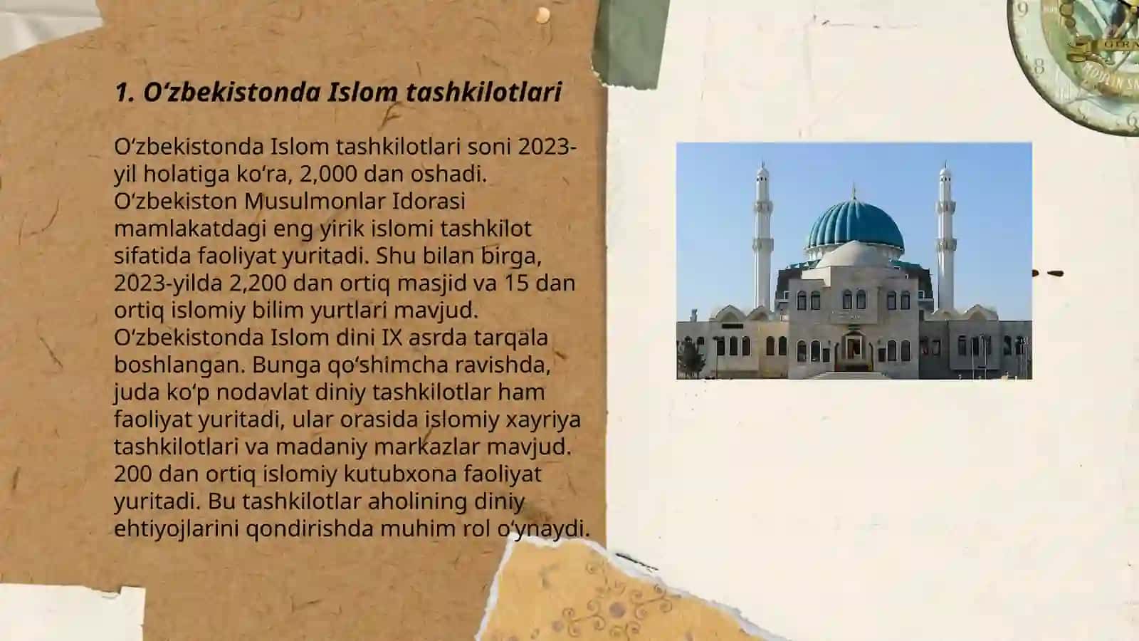 Oʻzbekistonda Islom tashkilotlari 3