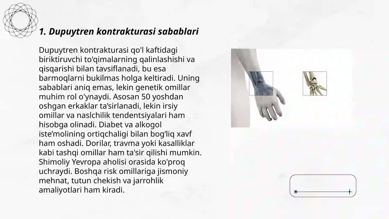 Dyupyuitren kontrakturasi 3
