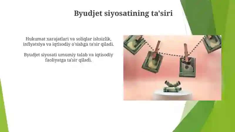 Davlatning monitar va fiskal siyosati 3