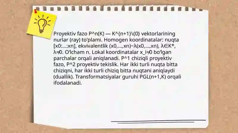 Proyektiv fazo 3
