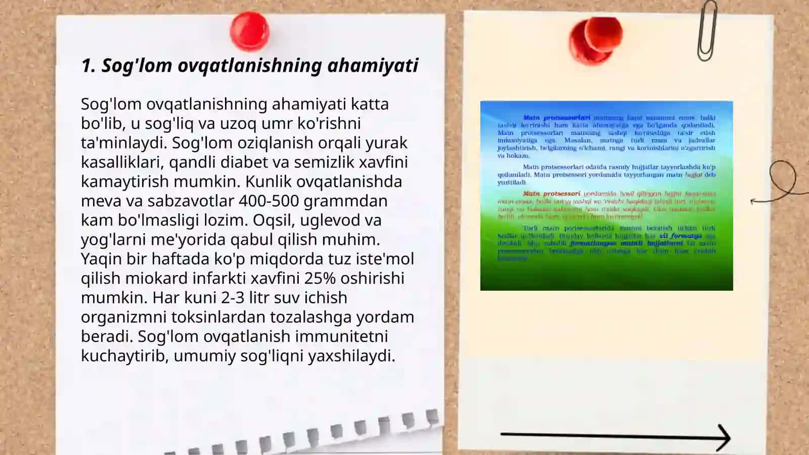 'Healthy life style' mavzusida 7 sinflar uchun taqdimot 3