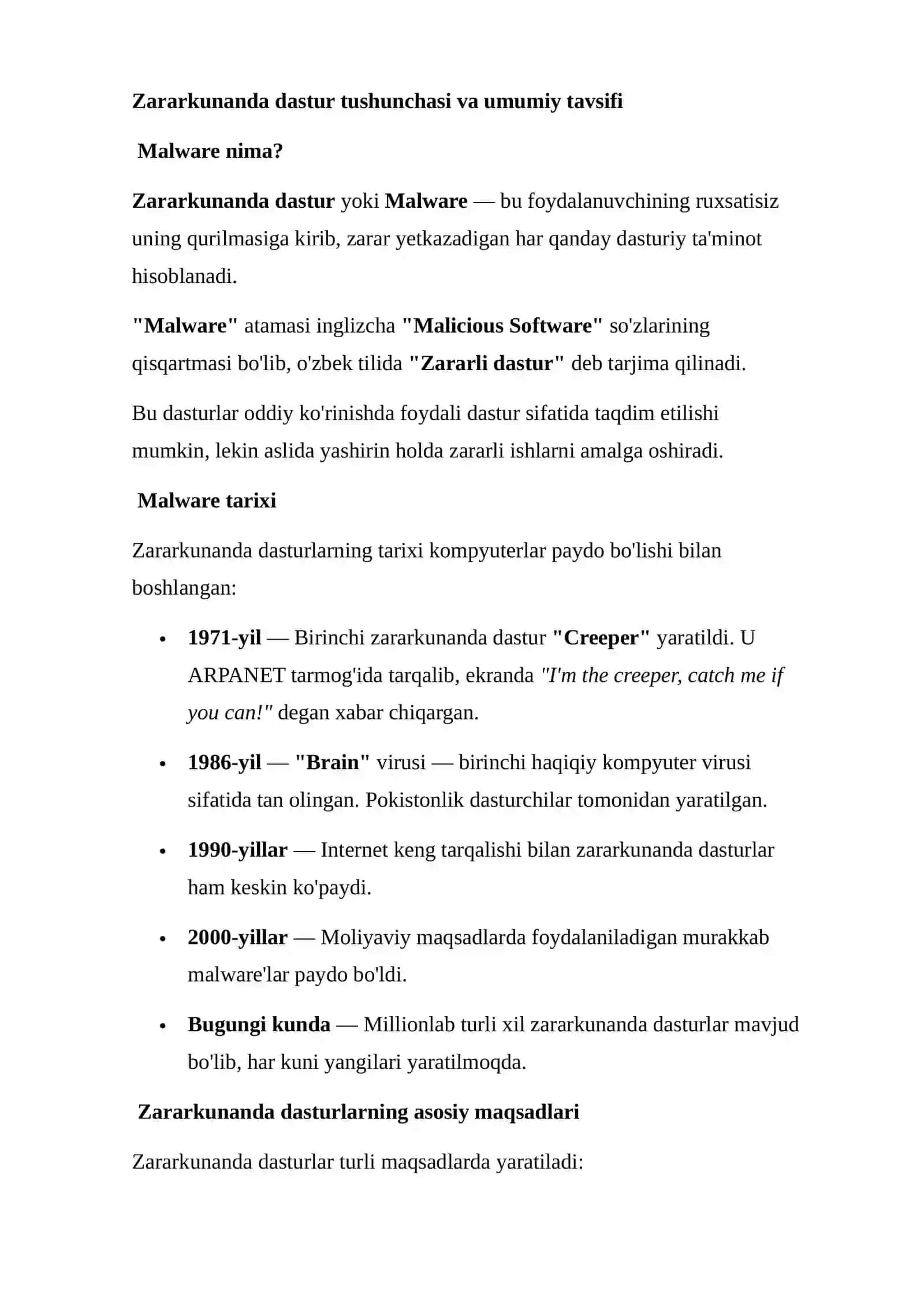 Zararkunanda dasturlarning turlari 3
