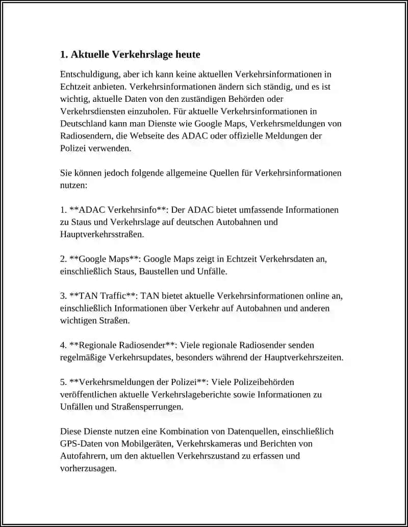 Thema: DER STAU HEUTE 3