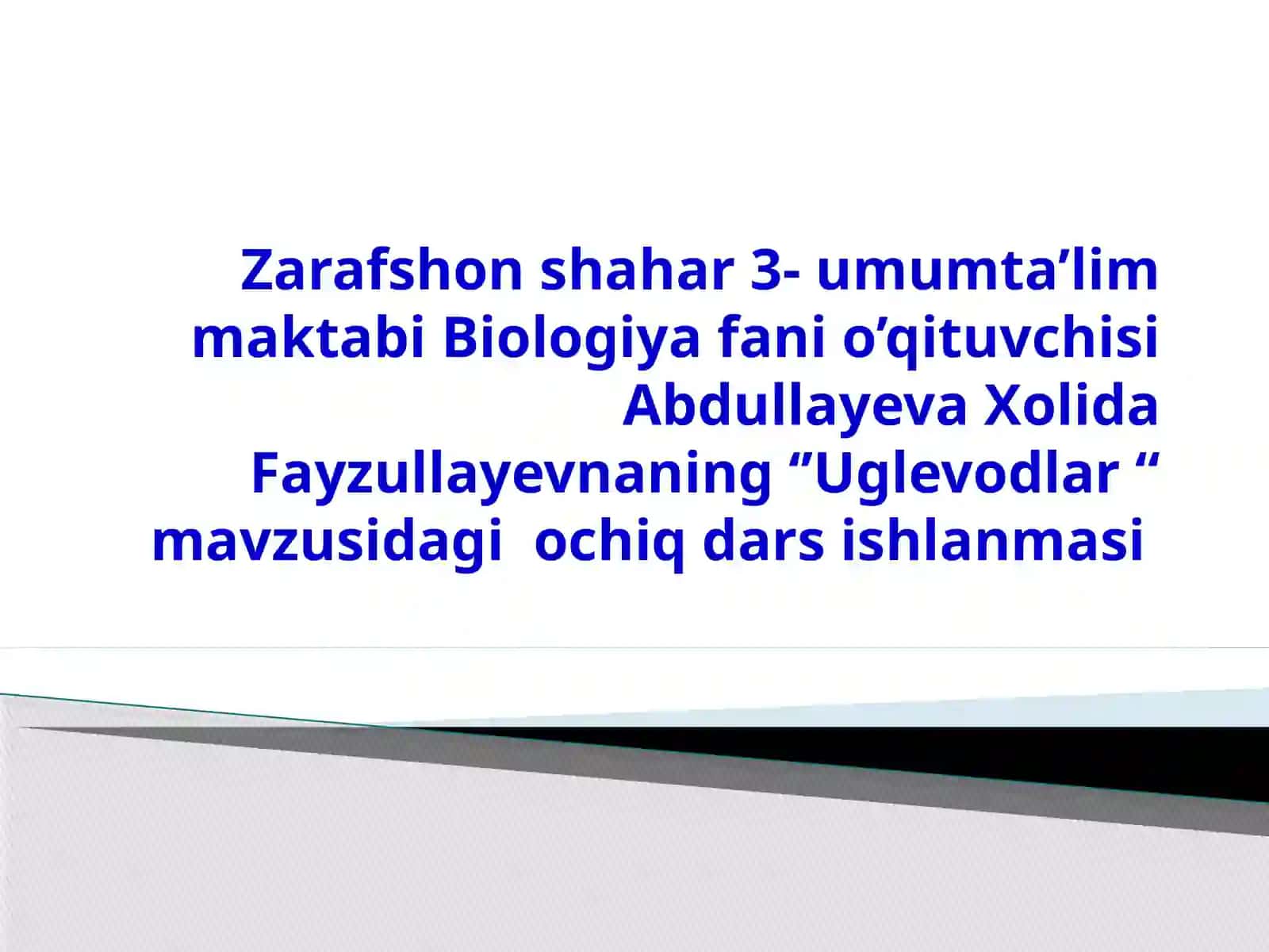 Uglevodlar 3