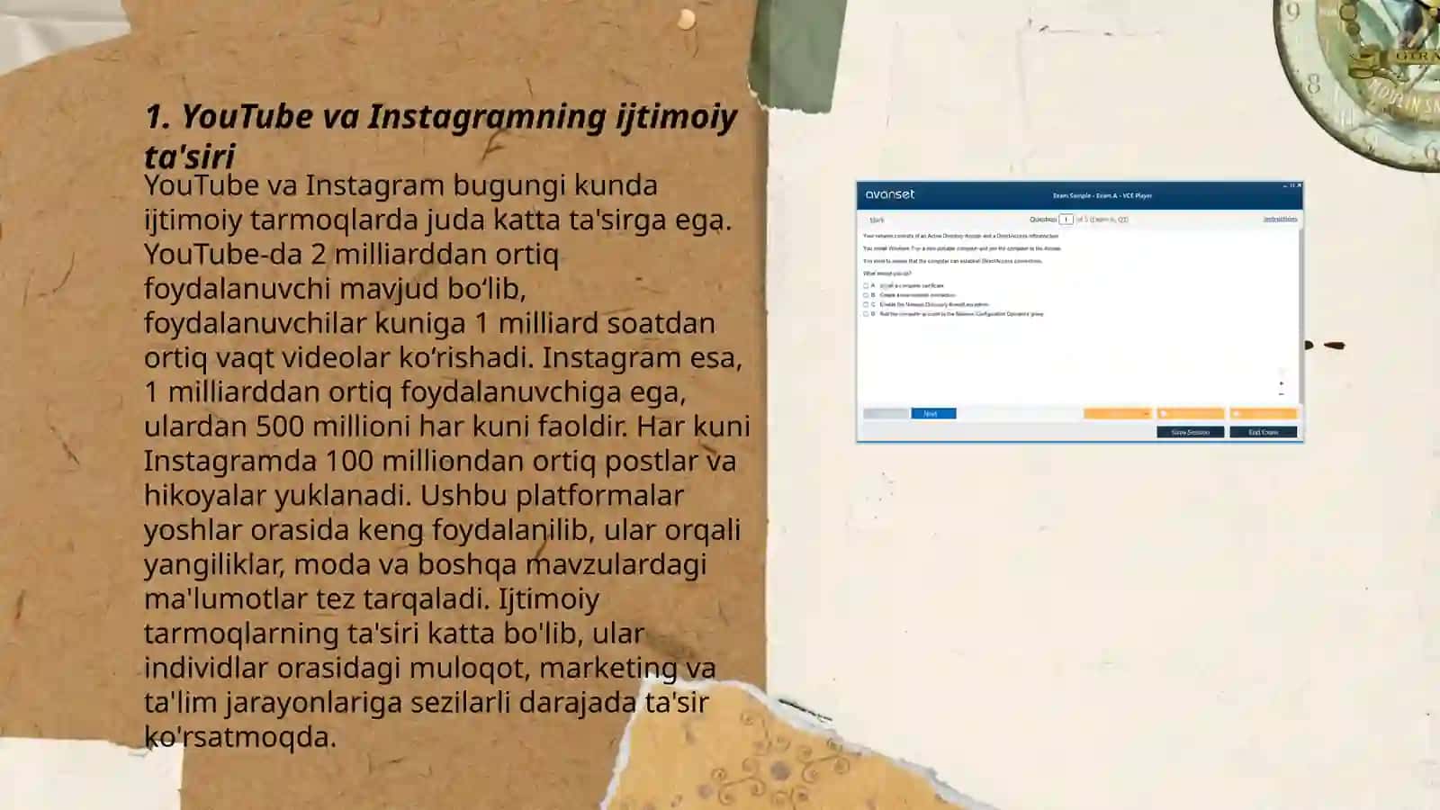 YouTube va Instagramning ijtimoiy ta'siri 3